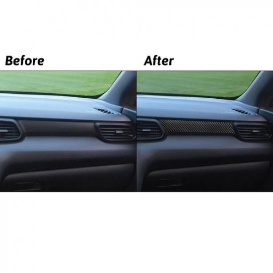 Carbon Fiber Interior Co-pilot Dashboard Cover Trim For Hyundai Veloster