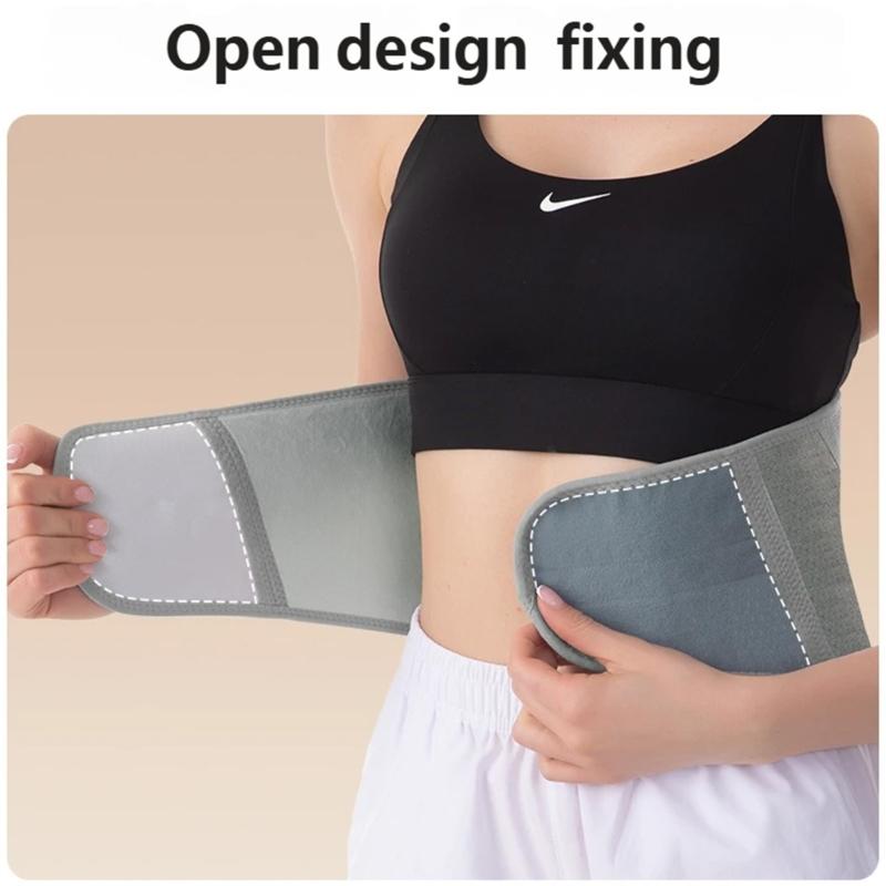 Ceinture chauffante lombaire respirante avec support dorsal, fabriquée avec des matériaux naturels pour une utilisation toute la journée sans surchauffe