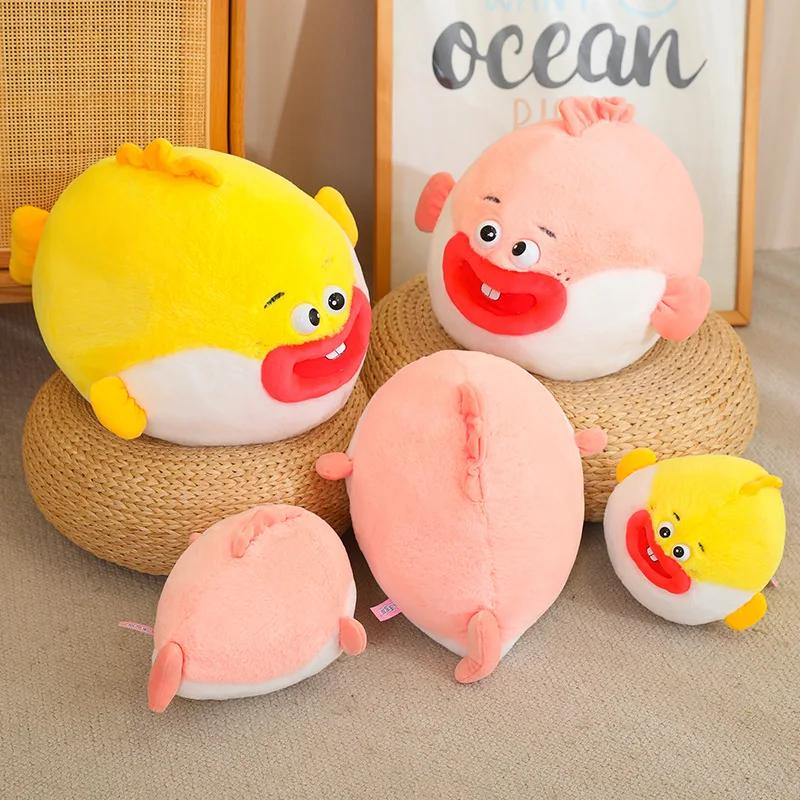 35~45cm Cute Sea Animal Clownfish Stuffed Toy Goldfish Doll Big Doll Pillow Children's Birthday Gift Plush Toys Anime Plush