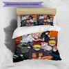 3pcs NARUTO (2) Design Cover Set - HD Printed Bedding with 1 Cover and 2 Pillowcases - Perfect for Home and Dorm Decor