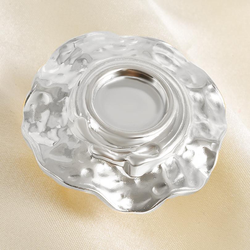 15Pcs Vintage Lotus Flower Oval Round Cabochon Blank Tray Ring Stainless Steel Rings For Women Men Handmade Energy Jewelry Gift