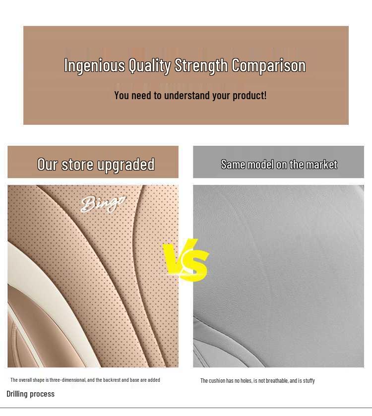 All-Season Leather Seat Covers for Wuling Bingo S Car.