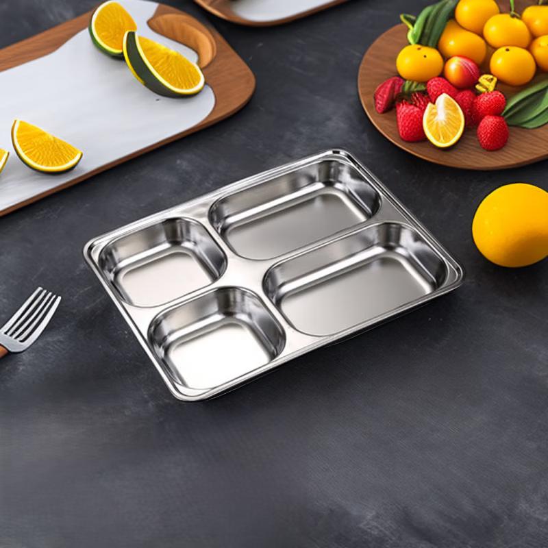 777 Stainless Steel 304 Divided Lunch Tray
