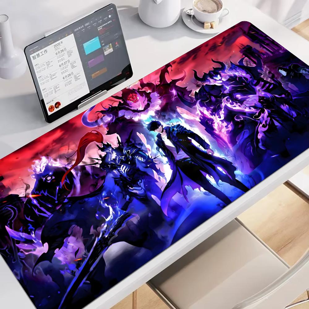 

Solo Leveling Anime Mouse Pad Large Gaming Non-slip Mousepads Laptop Art Mausepad Tablet Gamer Keyboard Mat Mini PC Playmat 600x300x3mm