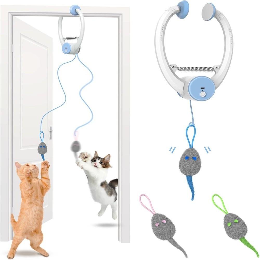 USB Rechargeable Door Hanging Automatic Kitten Toys Teasing Toys for Cats  Home
