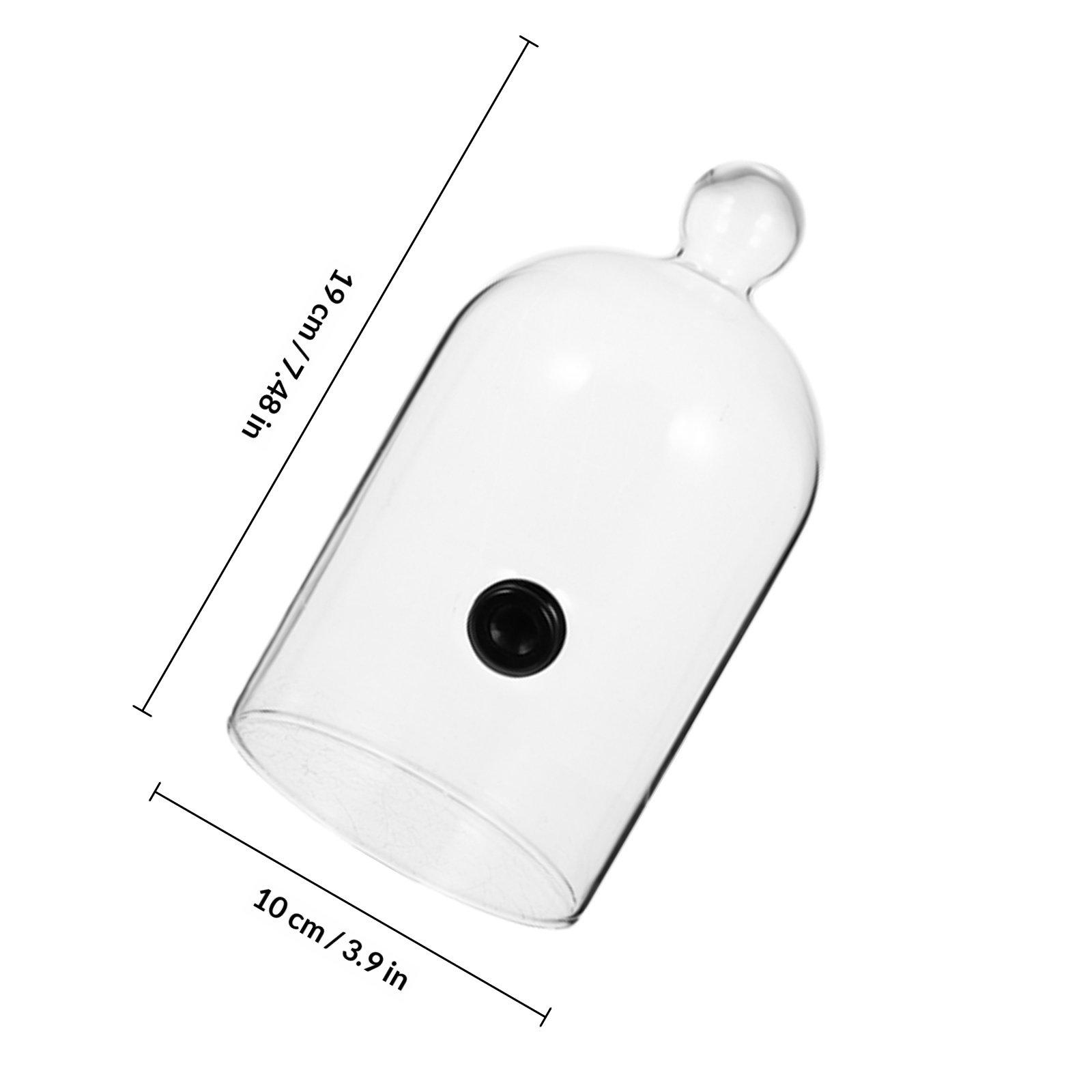 

1Pcs Transparent Food Glass Cover Portable Lightweight Easy Clean Kitchen Tool for Cakes Bread Snacks Wine Tasting