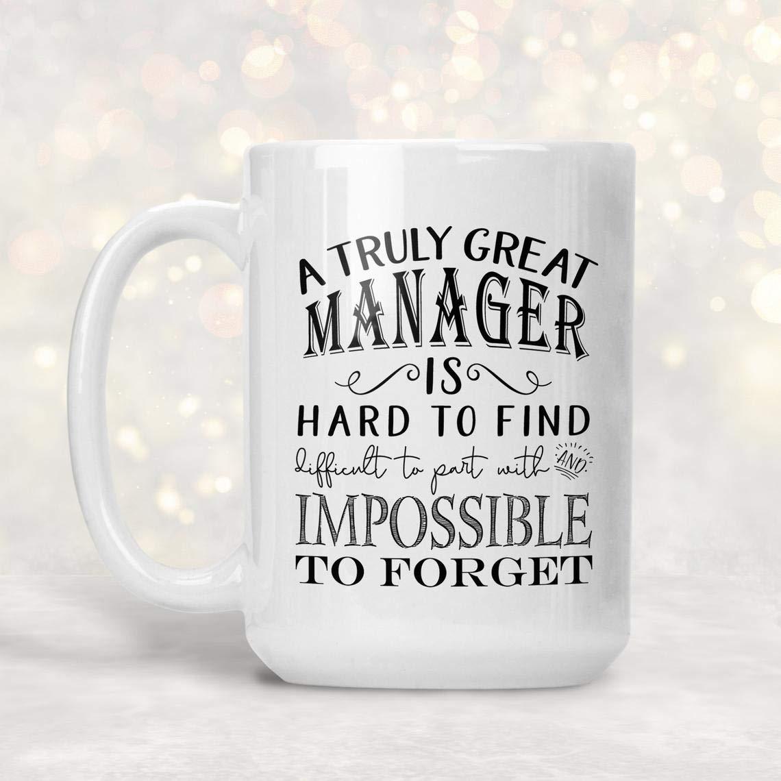 

Large Capacity 15Oz Ceramic Coffee Mug Water Cup A Truly Great Manager Boss Mug 401-500ml