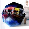Power Rangers Automatic Opening Rain Umbrella with Foldable Design and 8-Bone Frame - Perfect for Fans, Travelers, and Daily Use! Ideal Gift