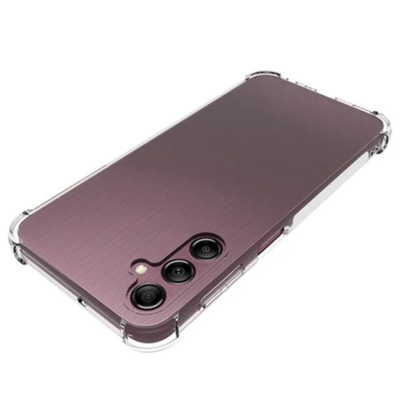 For Samsung Galaxy A25 5G (Global) (161.0 x 76.5 x 8.3mm) Back Cover WANLONFENG TM Series 2.0mm Clear TPU Phone Case (Big Lens Hole)