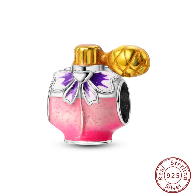Copper Perfume Bottle High Heels Princess Dress Fashion Romantic Charms Beads 3Mm Diy Fine Jewelry Making