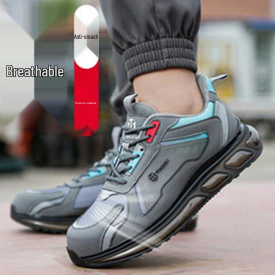 Unisex Summer Safety Shoes: Steel Toe Cap, Anti-Smash, Anti-Puncture, Non-Slip, Breathable, Anti-Odor for Construction Sites