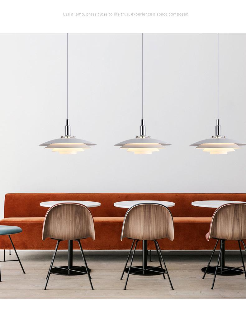 Adjustable Retractable Nordic Pendant Light - Creative Bar Island Flying Saucer Design