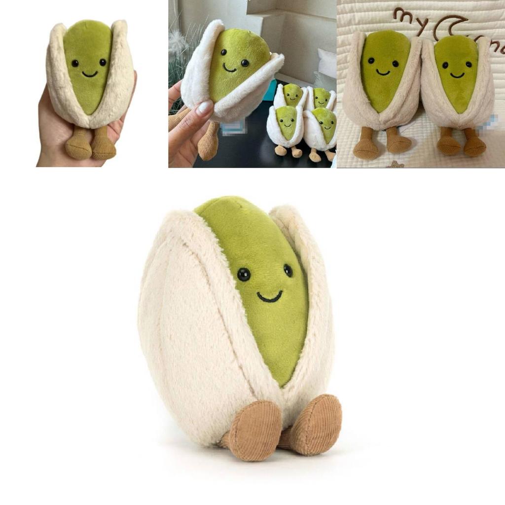 Cuscino Peluche Morbido a Forma di Pistacchio Giocattolo Per Bambini Regalo Decorazione per la Casa e Stanza dei Bambini