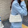 Retro pleated underarm bag women's spring and summer new versatile niche texture shoulder messenger bag