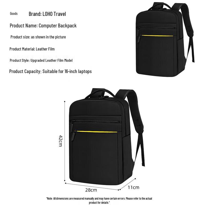 Men's Ultralight 16-inch Business Travel Laptop Backpack