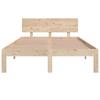 Solid Wood Bed 120 X 190 Cm