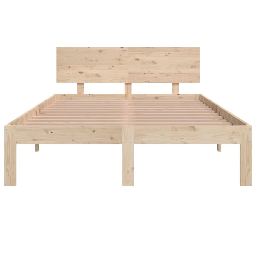 Solid Wood Bed 120 X 190 Cm