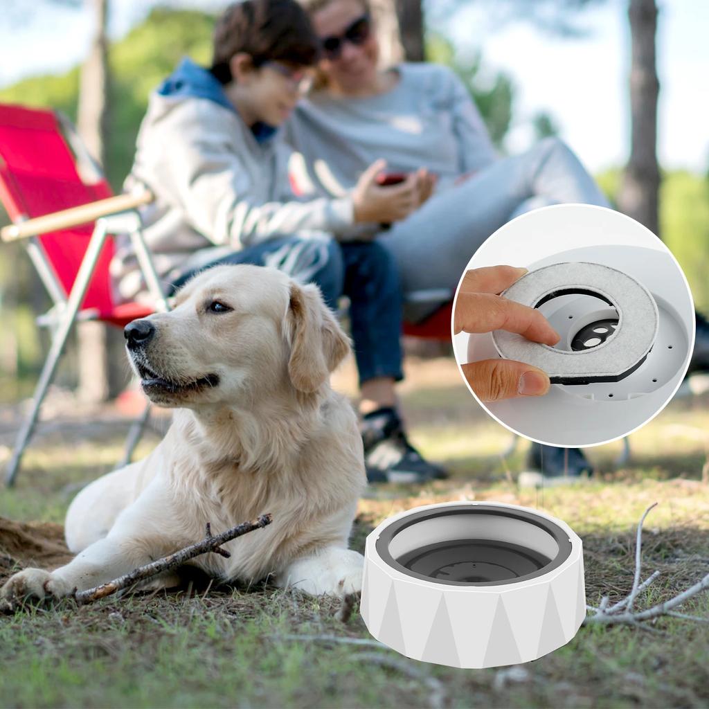Pet Water Bowl Anti-splash Dog Water Bowl 1L Large Capacity Pet Floating Bowl Detachable Drinking Water Feeder for Cats Dogs