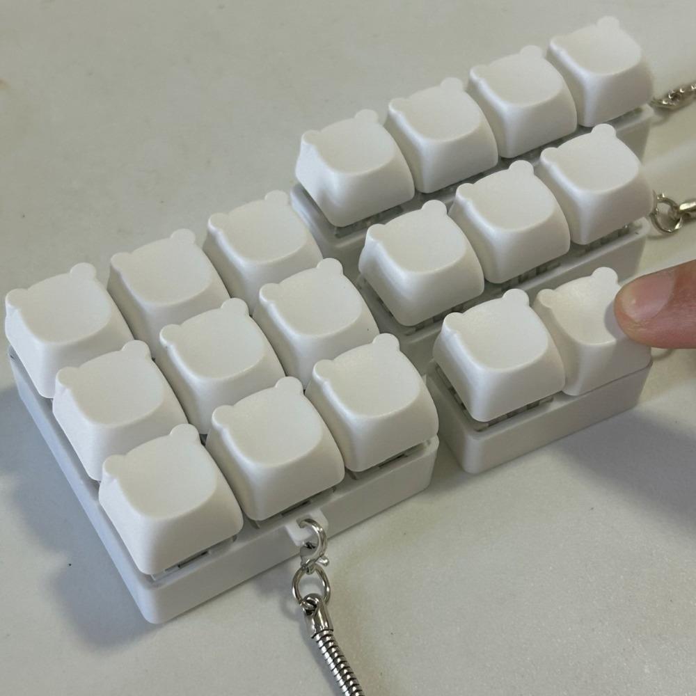 2/3/4/9Keys Fidget Keychain Keys Button Finger Keyboard Cap New Clicker Toy