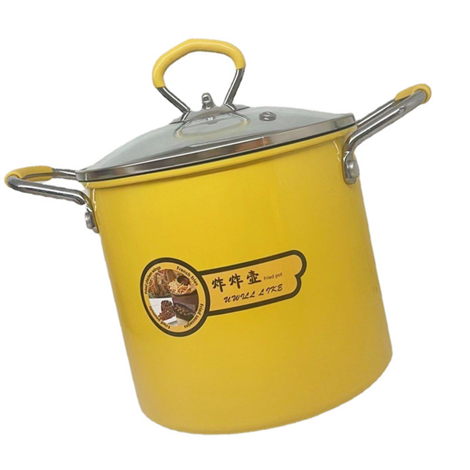 

Miniature Cookware for Dorms and Offices Energy Efficient Deep Frying Pots with Comfortable Grip Nonstick Saucepan