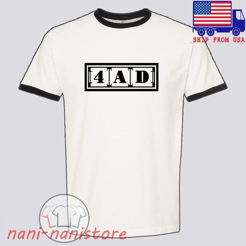 4AD Record Men#039;s Ringer Black Size S3XL Unisex T-Shirt XXXXL