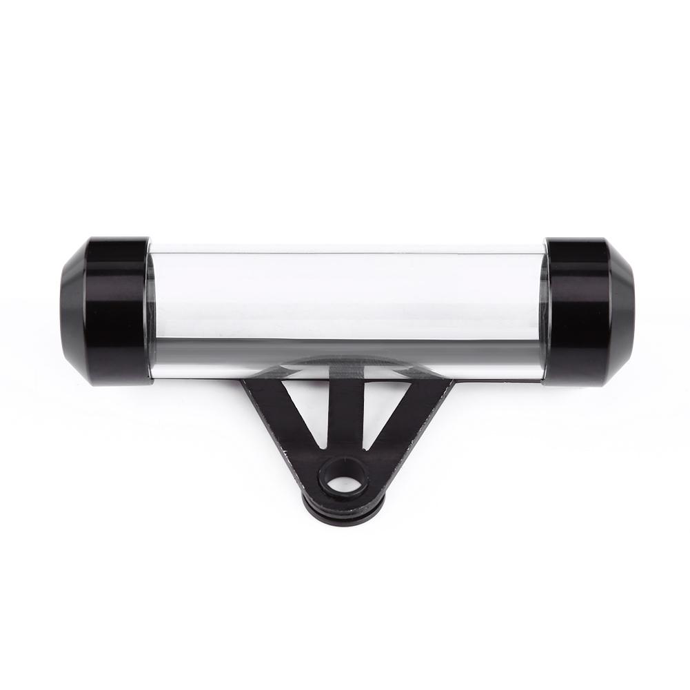 Universal Motorcycle Motorbike Secure Tax Disc Tube Cylindrical Holder Frame Waterproof Black