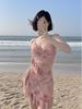 Women's Three-Piece High-End Bikini Set: Conservative, Stylish Seaside Vacation or Hot Spring Swimwear