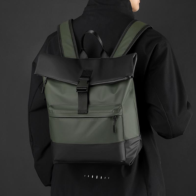 Trendy Waterproof Double Shoulder Backpack - Fashionable, Versatile, Large Capacity for Laptops