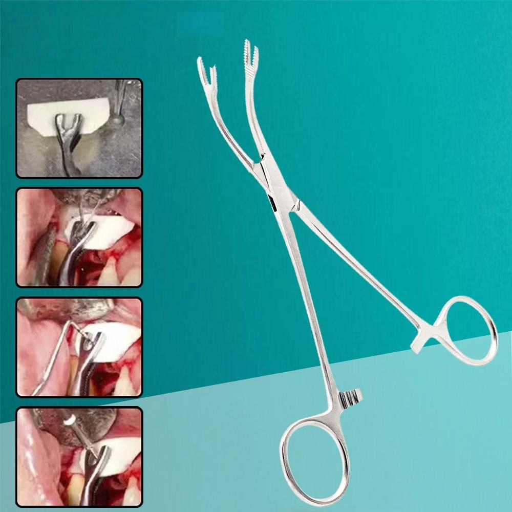 Surgical Bone Forceps for Dental Implant Bone Grafting Fragment Gripper Used In Bone Fixation and Manipulation Procedures