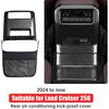 Rear air Conditioning Kick Plate for 2024 2025 Toyota Land Cruiser 250 1958 Prado LC250 J250 Interior air Vent Button Decorative Cover Modification