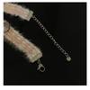 Plush Choker Cross Necklace Female Niche Design Y2k Hot Girl Sweet Cool Necklace
