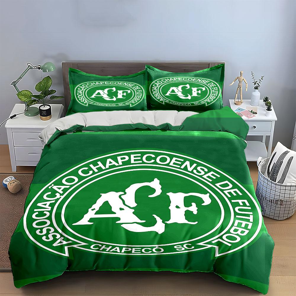 Chapecoense Green Logo Bedding Bedding Duvet Cover Set Duvet Cover Pillowcases  (1 * Duvet Cover 2 * Pillowcases, without duvet insert)