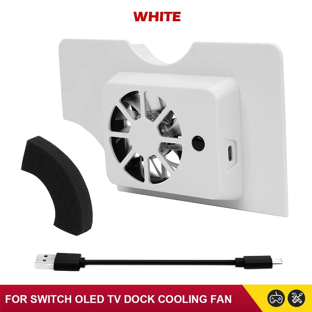 

Для NS Switch OLED охлаждающий вентилятор стойка со светодиодной подсветкой USB питание внешний охладитель для Nintendo Switch OLED док-станция аксессуары
