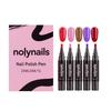 Nail Polish Glue Pen (colorful) Quick-drying Without Ultraviolet Rays, Five-color Brushes, Accurate and Lasting Nail Polish Glue Pen