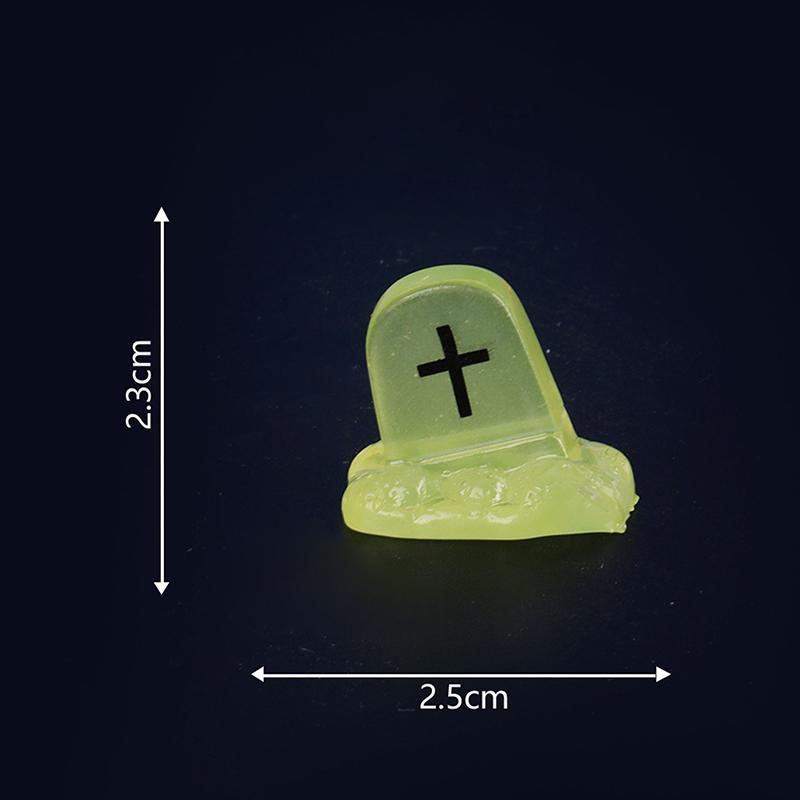 Cartoon Noctilucent Halloween Pumpkin Ghost Small Ornaments Creative Resin Crafts Creative Model DIY Home Decoration Accessories