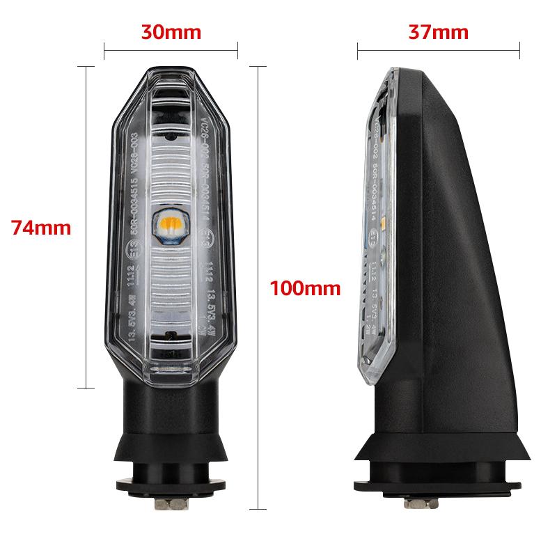 Motorcycle LED Turn Signal Light For HONDA CB500X CB500F CBR 600RR 650F CB650F CRF250L CRF300L NC 700 8MM Moto Indicator Lamp