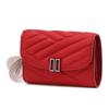 Carteira de Couro com Logo Dd Vermelho Dcwa6e775r2
