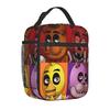 FNAF At Freddys Borsa Termica Pranzo Isolata per Scuola Portatile Contenitore Borsa Cibo Uomini Donne Borsa Frigo Termica Scatola Cibo