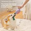 Dog Toy Braided Rope Chew Toy Durable Biting Rope Knot Toy Cartoon Pattern Sound Emitting Gnawing Toy Pet Toy