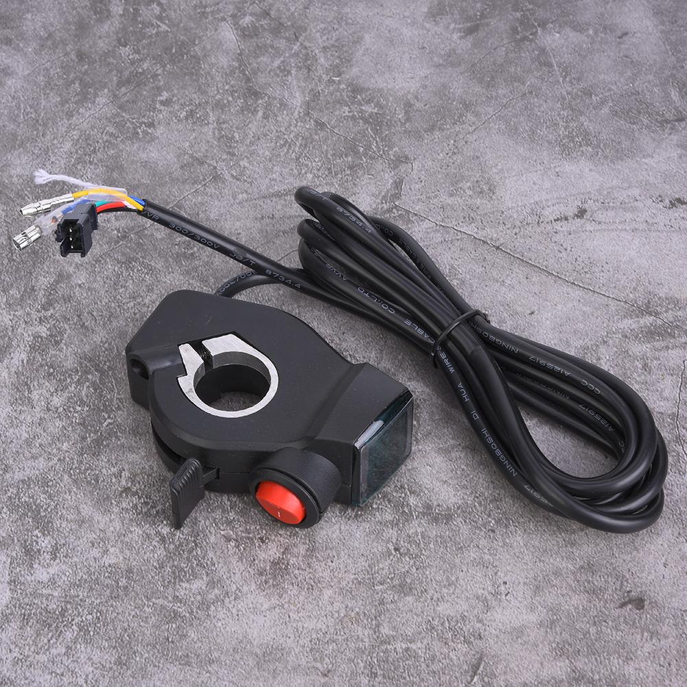 E Bike Thumb Throttle LCD Digital Battery Voltage Display Switch