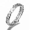 Custom  Simple European Stainless Steel Bracelet Jewelry Chains Cuban Link Bracelet for Men