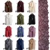 Sciarpa da Donna in Chiffon Monocolore con Grande Ricamo Floreale – Versatile Sciarpa di Seta & Protezione Solare