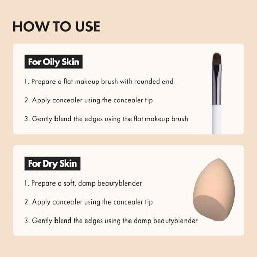 LUNA Long Lasting Chip Concealer Cover Fit No. 1 Vanilla 7.5g High Durability Coverage Moisturizing Korean Cosmetics