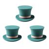 LMETJMA 3Pcs Silicone Magic Cap Wine Bottle Stopper Reusable Wine Stopper Bottle Caps Wine Sealer For Christmas Decorative JT235