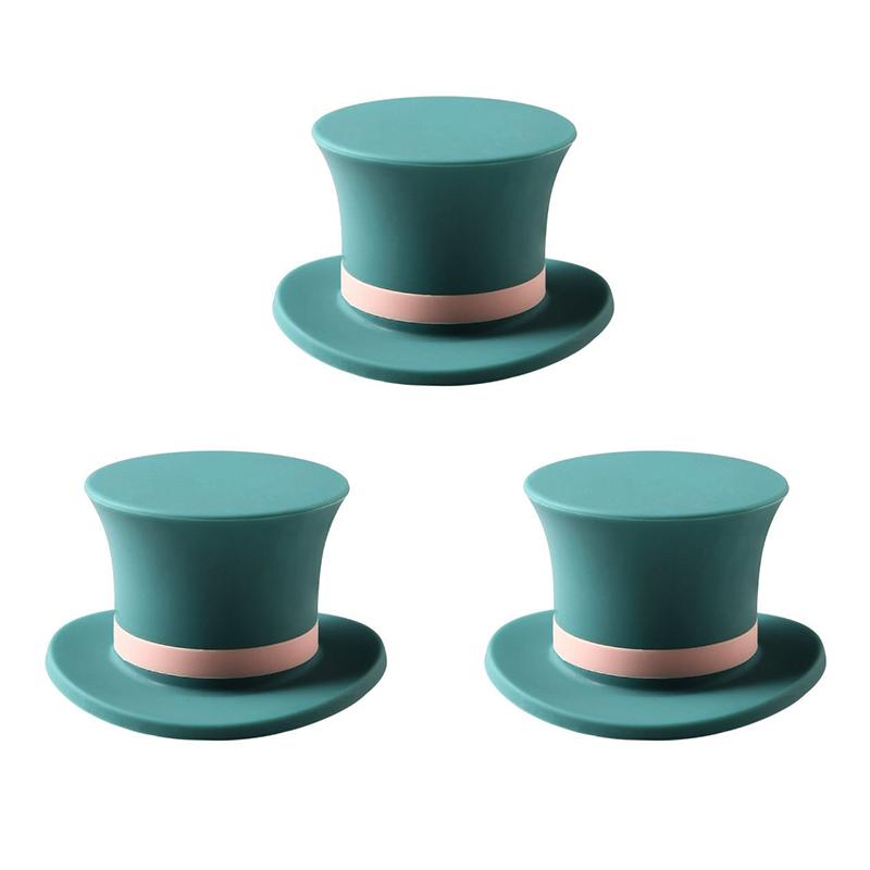 LMETJMA 3Pcs Silicone Magic Cap Wine Bottle Stopper Reusable Wine Stopper Bottle Caps Wine Sealer For Christmas Decorative JT235