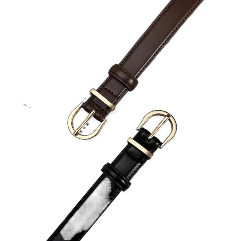 Simple Stylish And Ladies Korean Version Pu Leather Belt For Vintage Fashion Denim