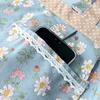 1Pcs New With Waistband Japanese Apron Baking Florist Housework Kitchen Cooking Aprons Cross Back Maid Dress Apron Women