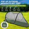 Pop-Up Outdoor Boat-shaped Mosquito Net Tent Portable Single Person Sleeping Net with Built-In Base for Camping Travel & Hiking