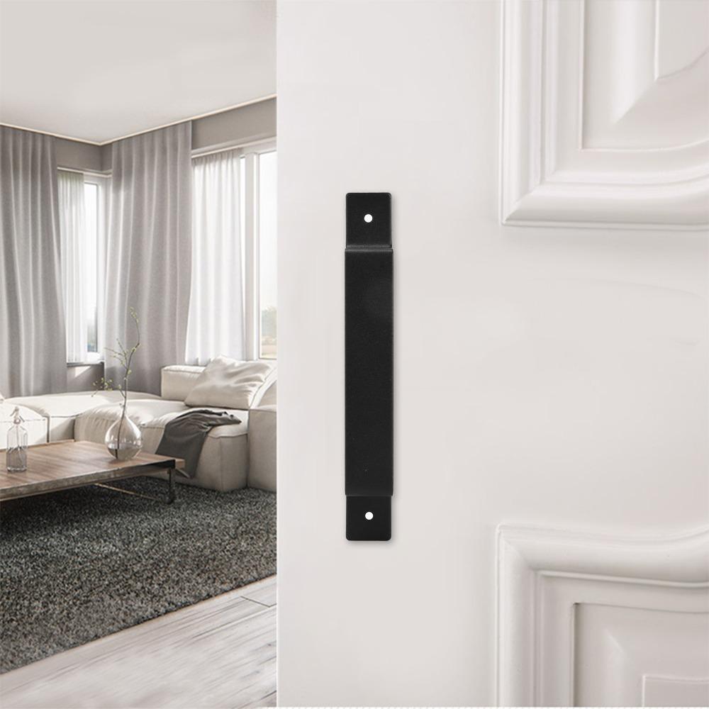 Black Door Pull Handle Easy Install Sliding Door Handle Modern Barn Door Handle  Closet