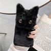 3D Cute Cartoon Cat Furry Plush Phone Case For iPhone 17 Air 15 14 13 12 mini 11 16 Pro Max XS XR X 6 7 8 Plus Shockproof Cover